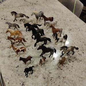 Lot Of 20 Assorted Schteich Germany Horse Figurine